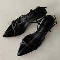 Women Sandal Summer New Fashion Narrow Band Ladies Gladiator Shoes Thin Low Heel Ankle Strap Dress Party Shoes