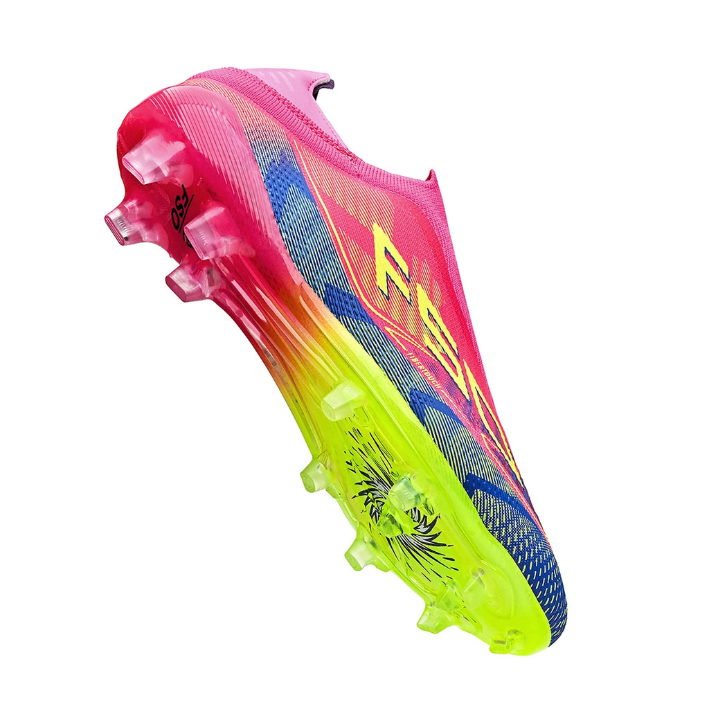 Classic AG/FG football shoes，TPU Wear-resisting Long Studs，PU Mixed Fabric Upper，Non-slip Comfortable for Kids Outdoor Football