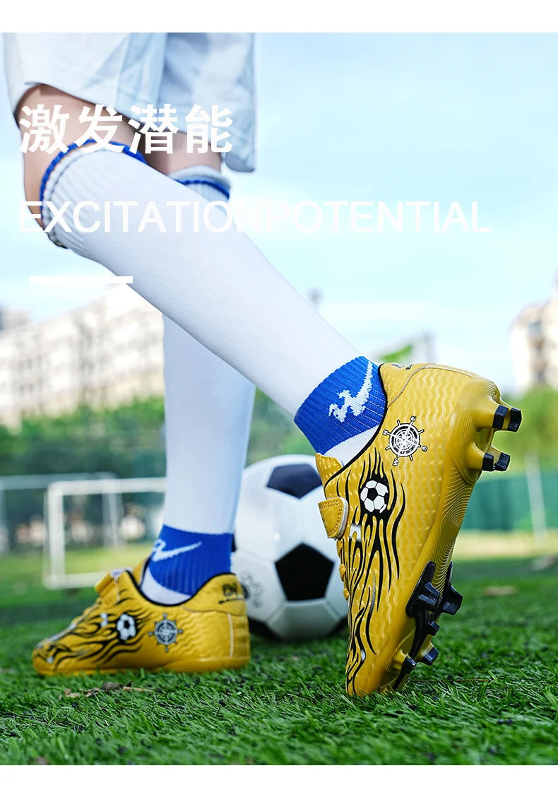 New Kids Low Top Soccer Shoes Boys Football Cleats Boys Lightweight Training Boots Youth Breathable Comfortable Football Sneaker