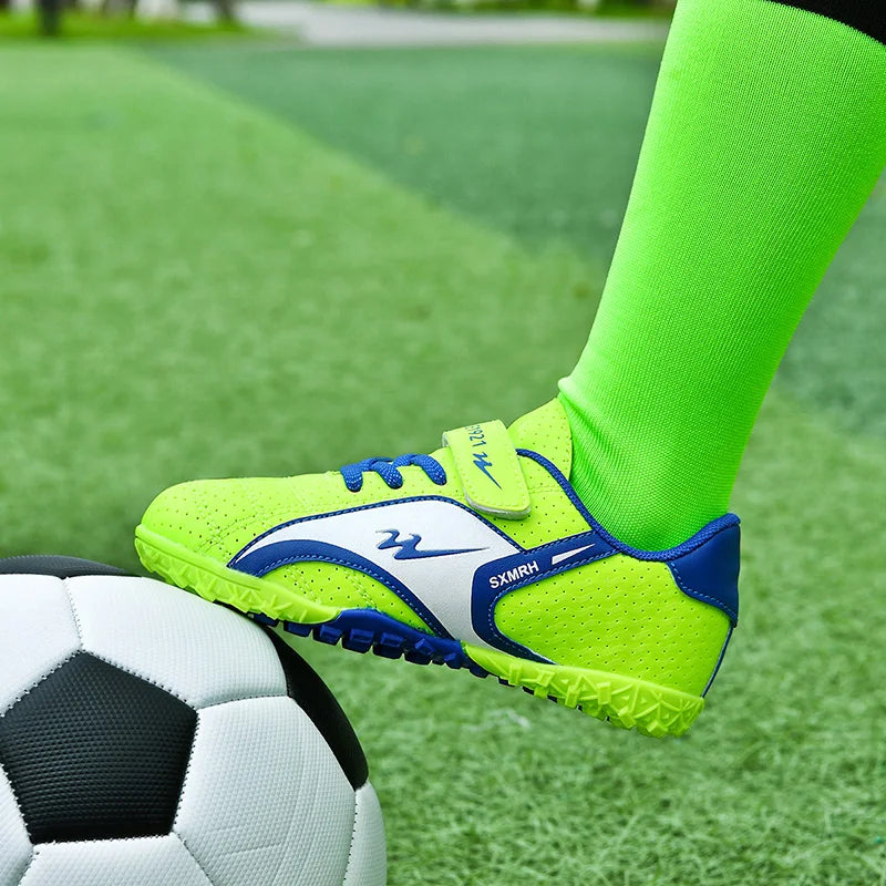 Double Star 2026 Summer TF Football Boots Men Perforated Breathable Upper Non-Slip Turf Soccer Cleats Training Sports Shoes