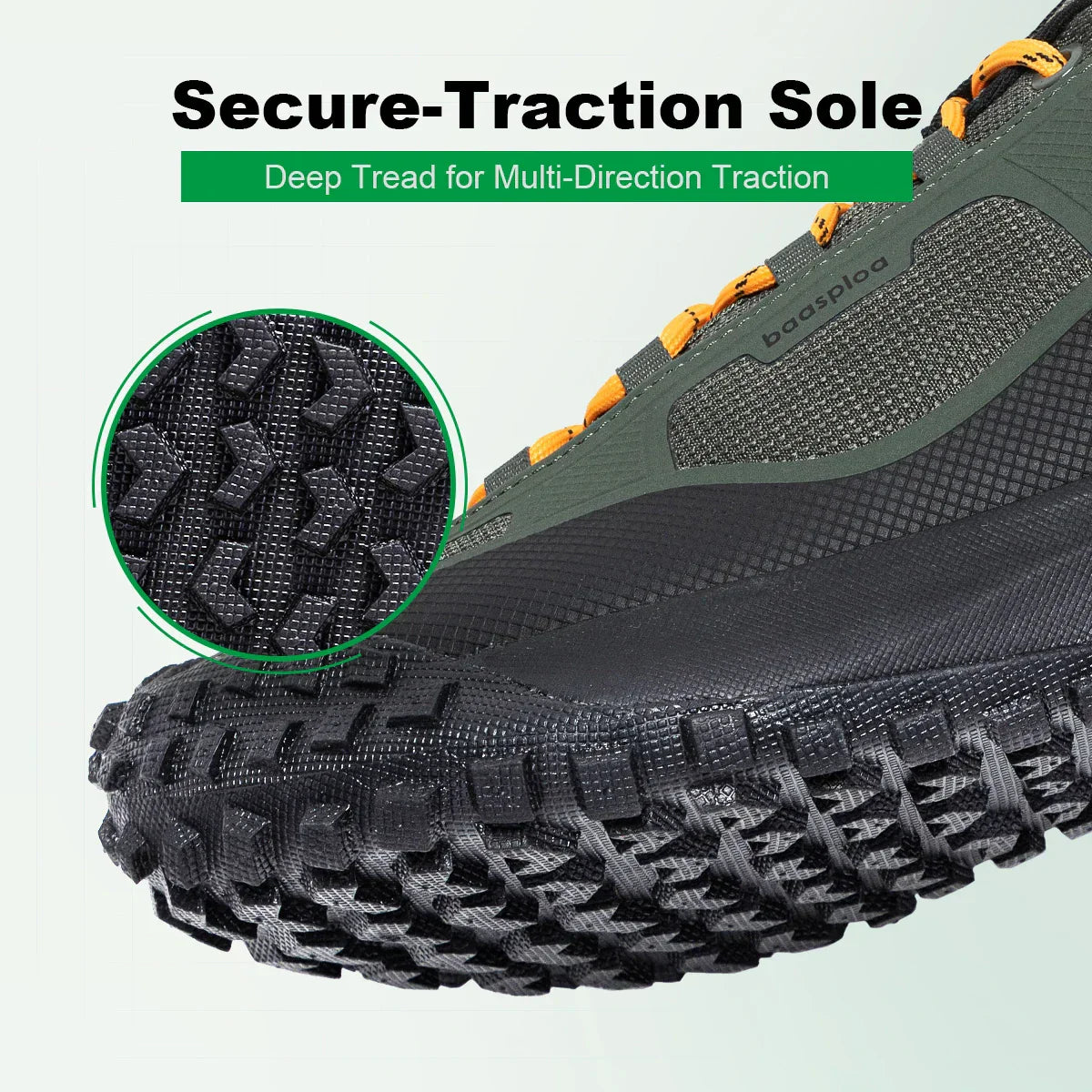 Men Hiking Shoes Casual Lightweight Lace-Up Walking Shoes Male Outdoor Waterproof Camping Resistant Non Slip Sneakers