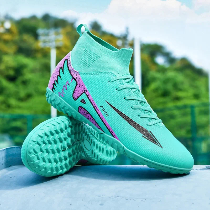 New Men Soccer Shoes High-quality Indoor Football Boots Sports Shoes Futsal High Ankle Non-Slip Outdoor Ultralight Non-Slip