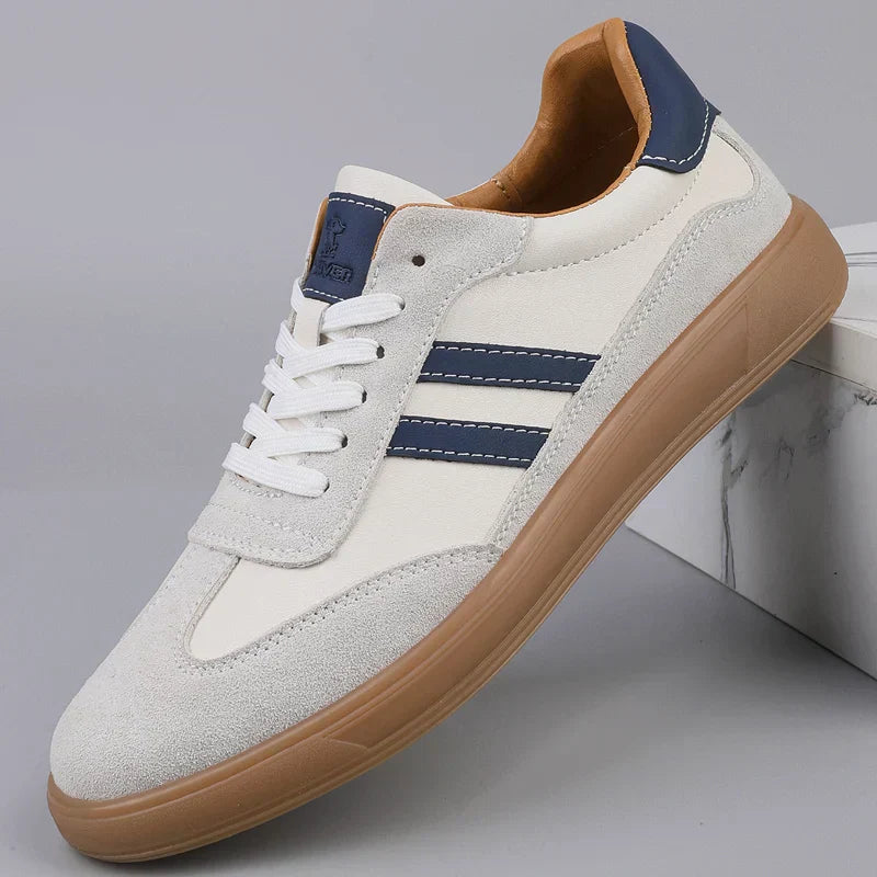 High Quality Leather Sneakers Men Trainers Classic Casual Sports Shoes Man Flat Sneakers Outdoor Non-slip Men's Skateboard Shoes