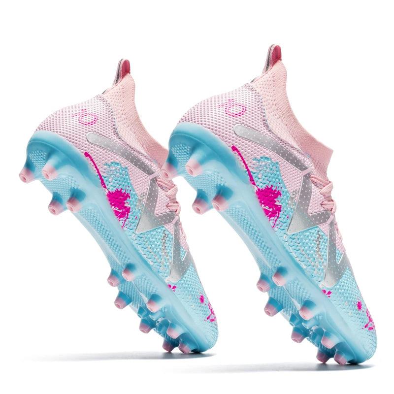 Firm Ground AG FG Soccer cleats Hard TPU Plate Long Sharp Stud Adult Natural Grass Competitive Match Sneakers