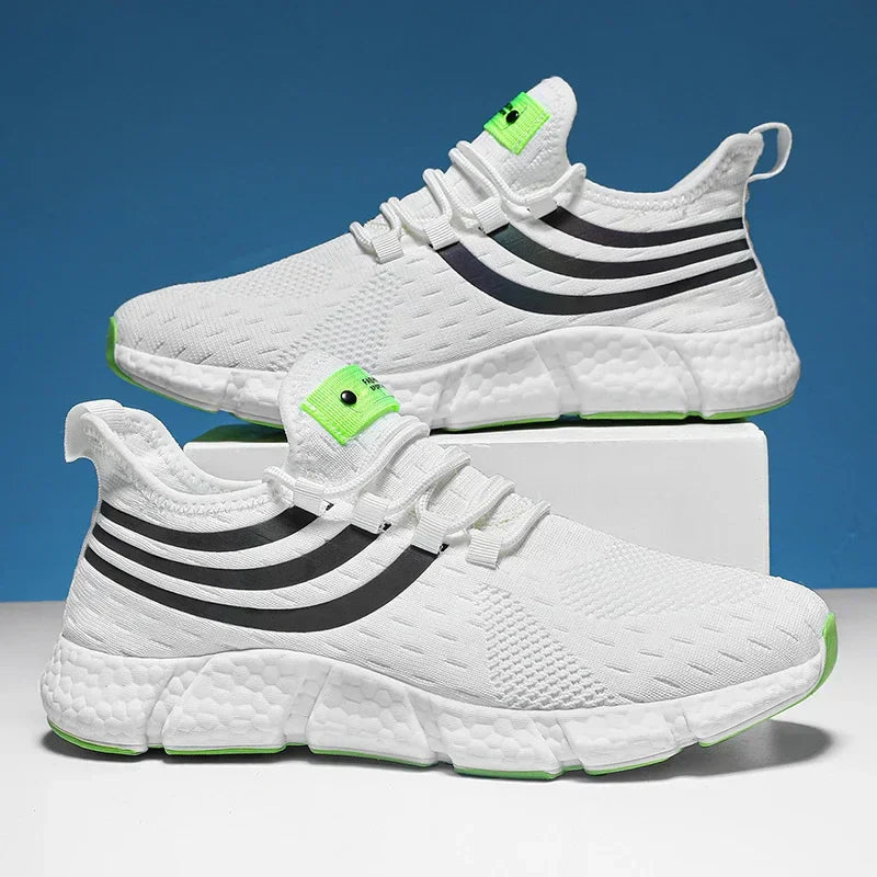 Men Casual Sports Shoes Breathable Lightweight Sneakers Anti-slip Flats Outdoor Running Walking Tenis Athletic Jogging Shoes