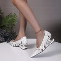 Four Seasons Mary Jane Shoes Special-Shaped Suspension Heel Pointed Toe High Heels Women's Non-Tired Foot Single Shoes