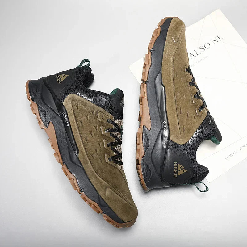 Hiking Shoes for Men Outdoor Sports Camping Hunting Walking Shoe Suede Genuine Leather Breathable Sneaker Non-slip