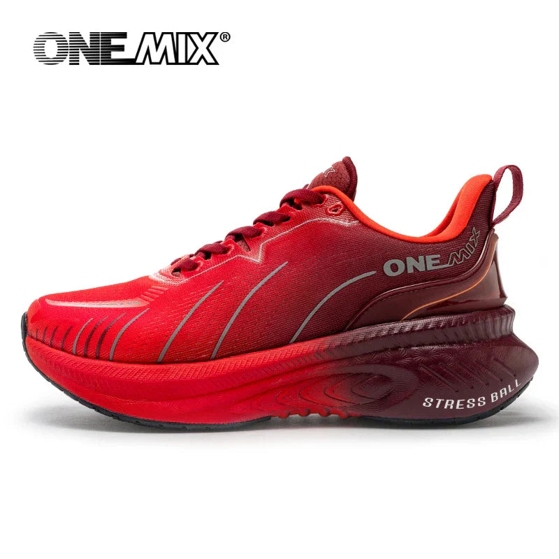 New Cushioning Running Shoes For Men Suitable Heavy Runners Lace Up Sports Women Non-slip Outdoor Athletic Male Sneakers