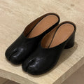 Summer Fashion Soft Leather Split Toe Women Tabi Ballet Pumps Comfortable Ladies Dance Mules Shoes Zapatos De Mujer