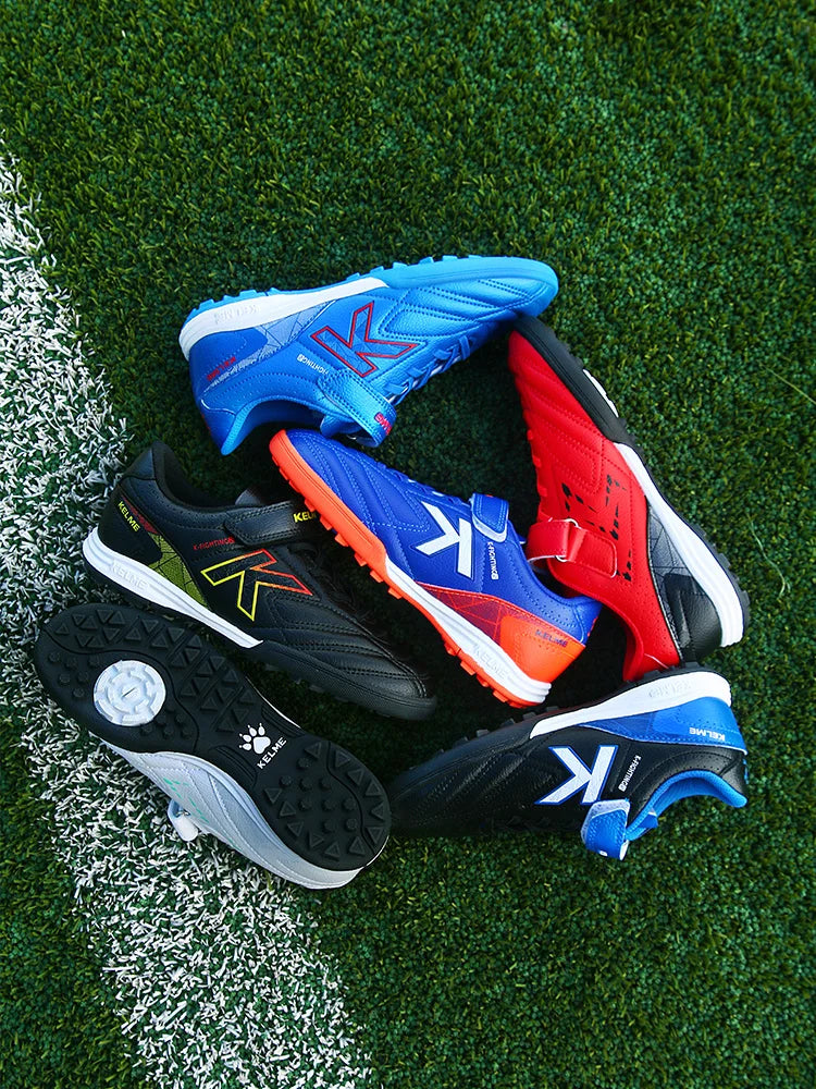 KELME Children's Football Shoes Boys And Girls Tf Broken Nail Shoes Breathable Professional Training Shoes  6873003