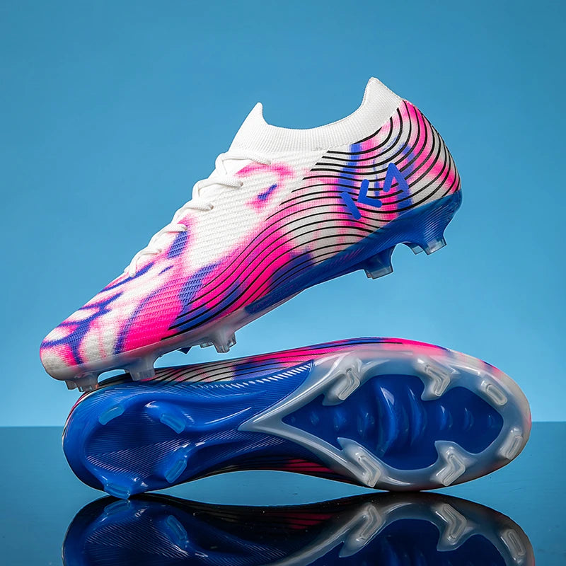 Adult Low Top Long Spikes Soccer Shoes Wear Resistant Breathable Football Cleats Men Professional Match Training Sports Sneakers