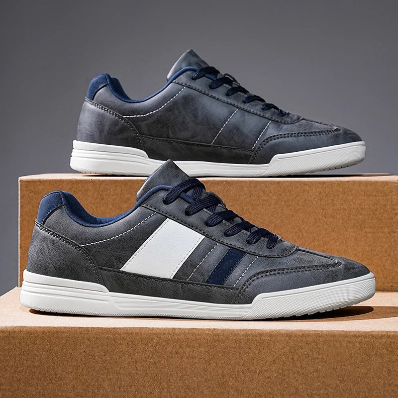 New Men Shoes Flats Walking Leather Casual Shoes Men Barefoot Wide-toed Shoes Wider Toe Casual Sneakes
