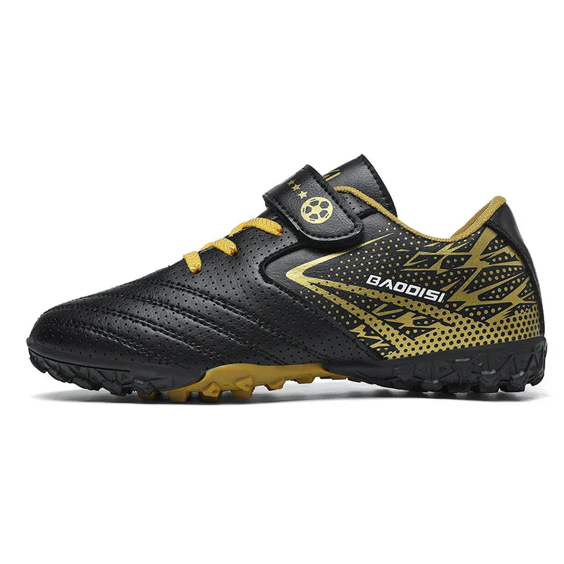 New Children Soccer Shoes Sports Society Field Boy Football Boots Futsal Fast Indoor Sneaker Original Ankle Football Boot Cleats