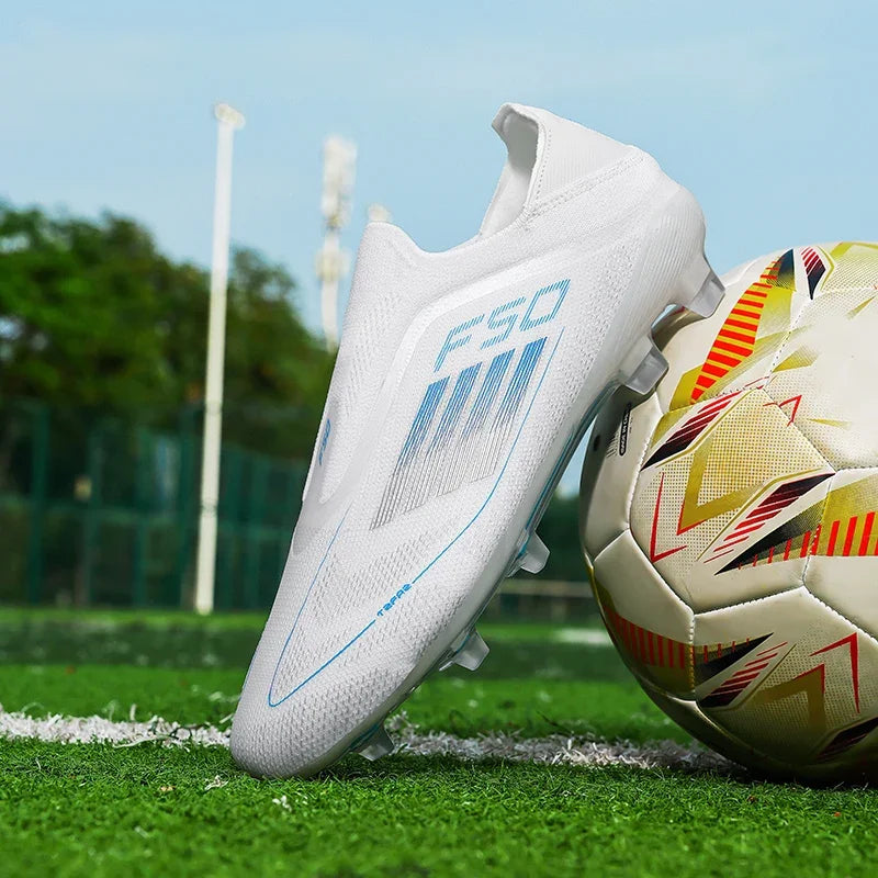 Men Football Boots Training Breathable Drop Shipping Match Sport Cleats Soccer Shoes FG Ultralight Long Spikes Indoor Sneakers