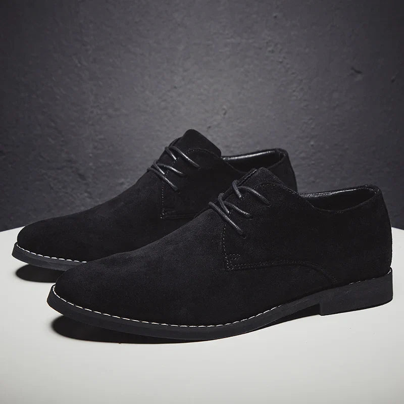 Men's Classic Oxford Shoes - Genuine Leather Formal Casual Dress Shoes British Style Comfortable Business Wear