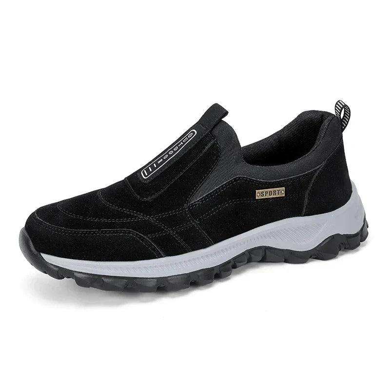 2025 New lightweight casual sports shoes, men's plaque-sized running shoes, loafers, walking and outdoor hiking shoes