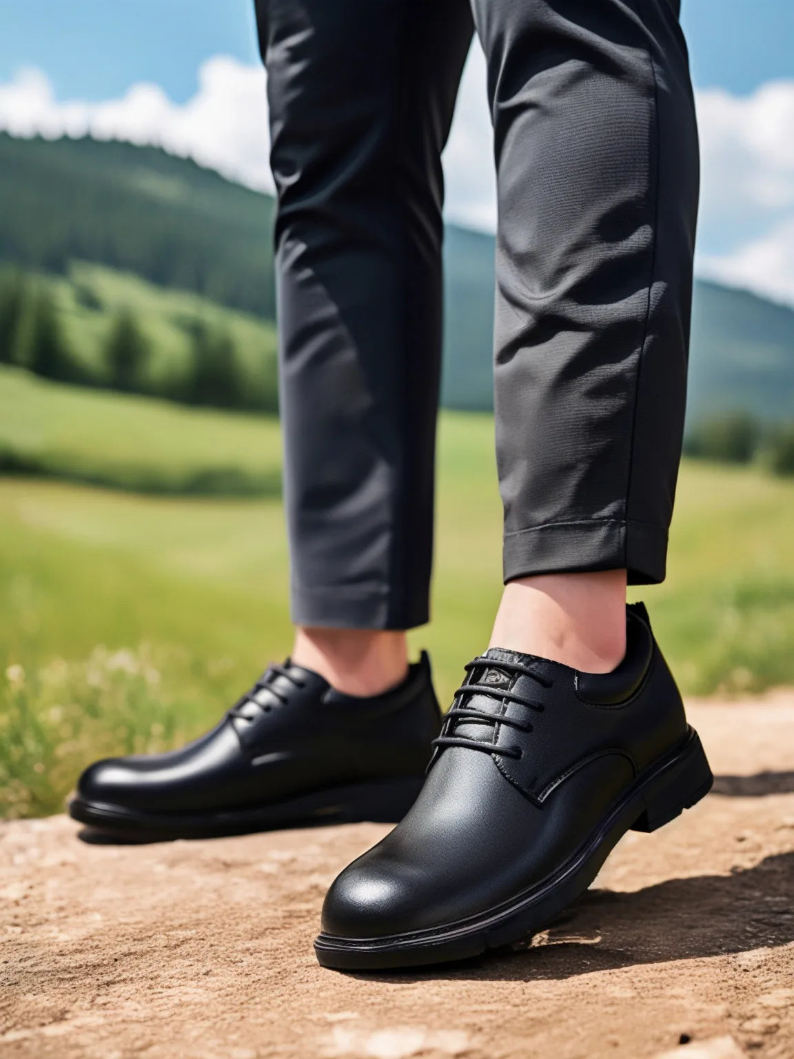 Wedding Men Leather Shoes Business British Formal  Elevator  Height Increase Insole 6CM Lift Plus Size 35-47