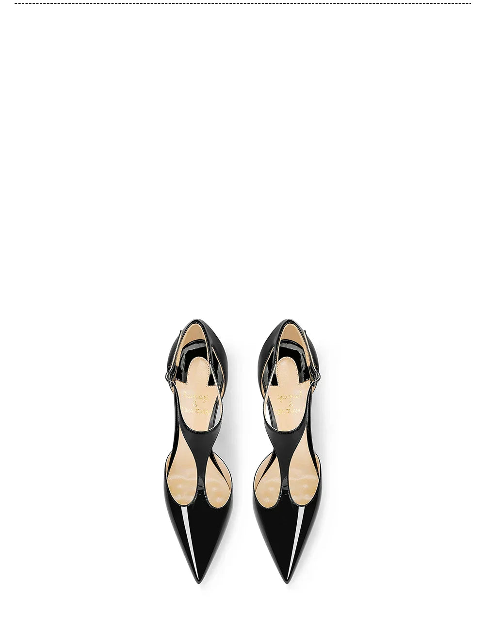 Black patent leather T-belt bag with nightclub sexy 12cm ultra-fine heel pointed party European and American high-heeled sandals