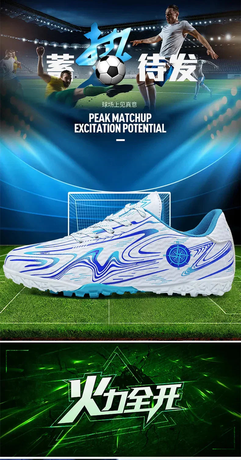 Men's football shoes with long studs for men, women, children, boys, teenagers, sports sneakers, outdoor training shoes
