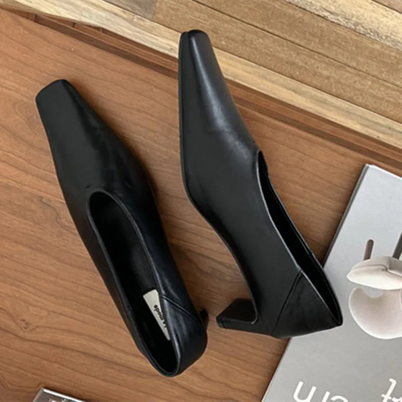 Bailamos 2026 New Brand Women Pumps Ladies Elegant Thin High Heel Single Shoes Fashion Pointed Toe Shallow Slip On Boat Shoes