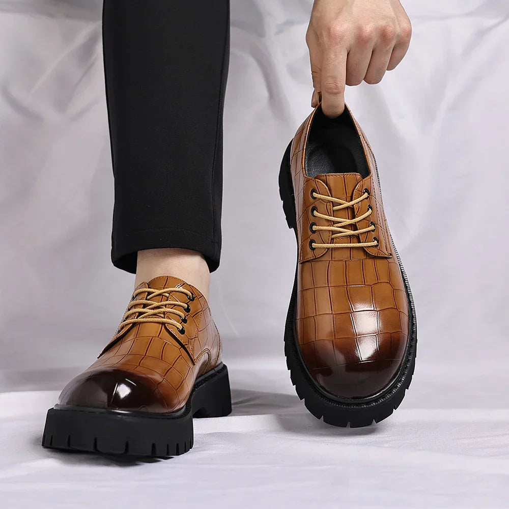 High Quality Oxford Leather Shoes Luxury Brand Leather Dress Shoe Breathable Solid Formal Casual Shoes Handmade Designer Shoes