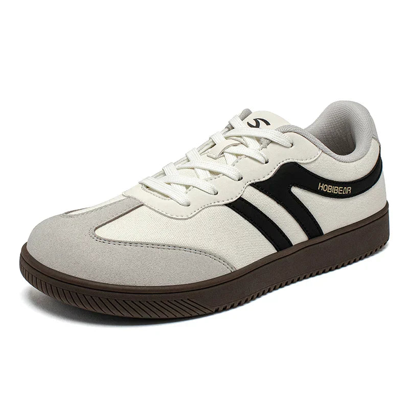 Wide Toe Sneakers Unisex Walking Shoes Lace Up fabric Non Slip Casual Sneaker