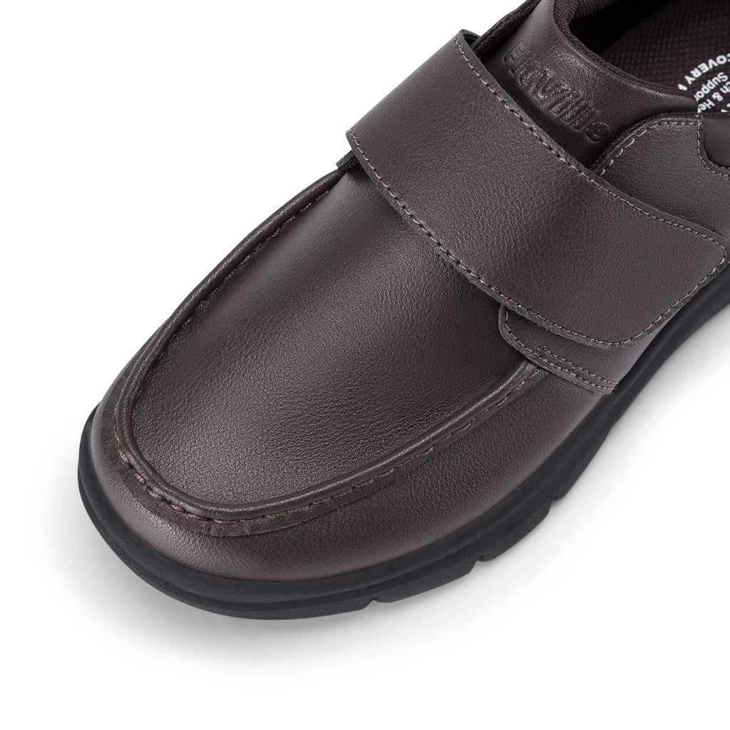 Wide Fit Men's Leather Shoes Diabetic Walking Shoes Oxford Shoes Formal Business Shoe Comfortable All Day Wear