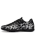 Multi-field Adaptable TF Soccer cleats Skin-friendly Breathable PU Fabric Rubber Anti-slip Sole Stable Daily Training Cleats