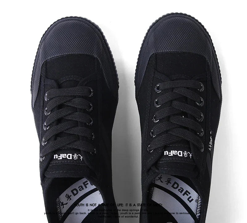 Original Kungfu Shoes Improved Version Sneakers Men Women All Black Shoes