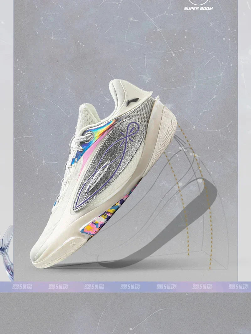 Men's WADE 808 5 ULTRA Professional Basketball Shoes SUPER BOOM Cushioning Wearable LiNing Sneakers Sport Shoes ABAV015