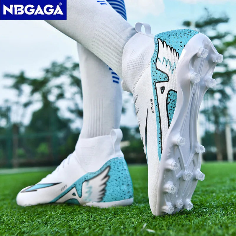 Fashion Unisex Football Boots Cleats Non-Slip Training Sneakers Lightweight Men's Outdoor Sock Soccer Shoes