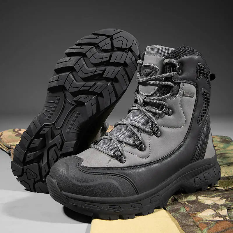 Brand Outdoor Boots Men Hiking In Various Terrains Boots Waterproof Non-slip Hiking Boots Wear-resistant Jungle Trekking 39-47