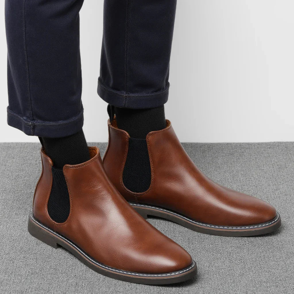40~46 Men Chelsea Boots Brand Retro Comfortable Fashion Men Boots