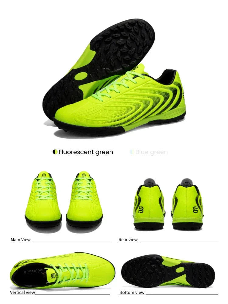 Men Professional Soccer Shoes Outdoor Anti-Slip Training Sport Shoes Male Light Leather Football Boots Chuteira Campo