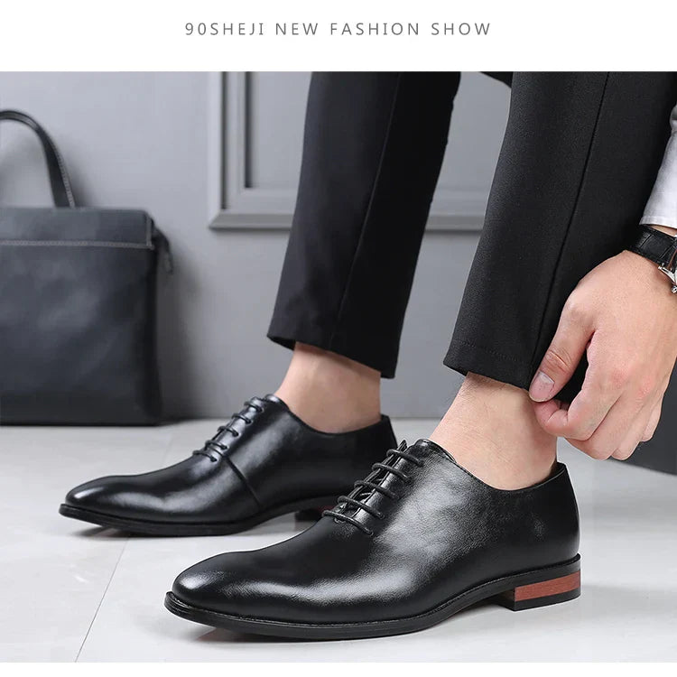 Fashion Business Dress Men Shoes Classic Leather Men's Formal Shoes Comfortable Slip On Dress Shoes Men Oxfords Size 47 48