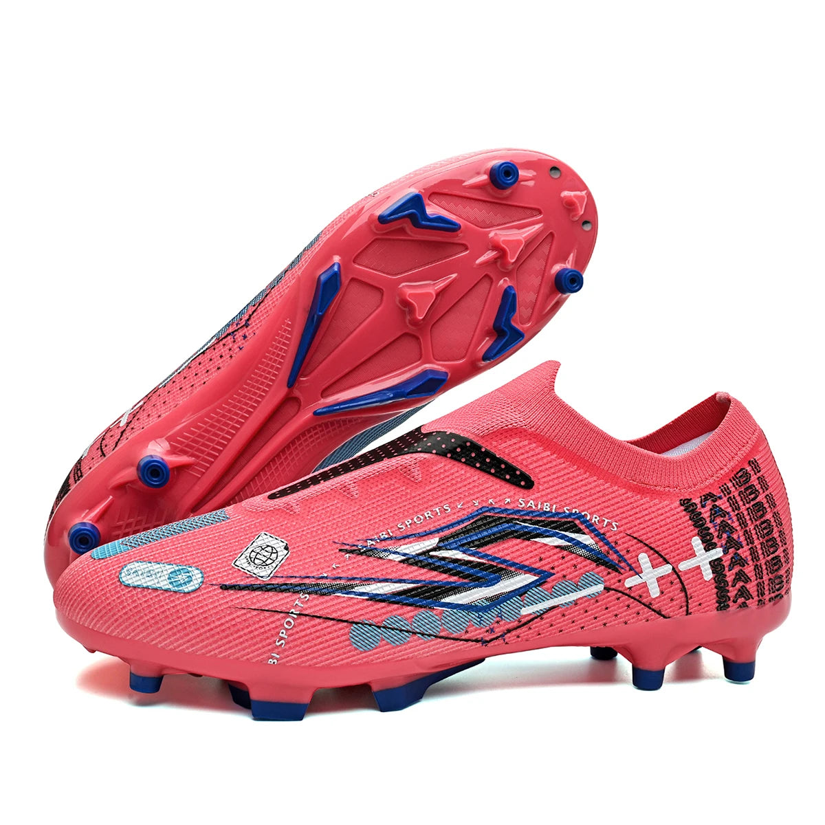 AG FG Field Football Boots Breathable PU Fabric Upper TPU Anti-slip Outsole Durable Comfortable for  Teenagers Training