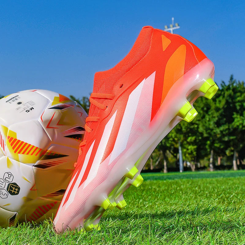 New Men Football Boots Non-Slip High-quality Soccer Shoes Grass Cleats High-top Futsal Sneakers Match Indoor Hot-selling Outdoor
