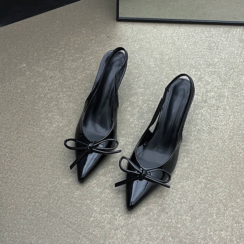 2026 New Summer High Heel Women Sandals Shoes Fashion Shallow Butterfly-knot Shoes Elegant Wedding Party Shoes