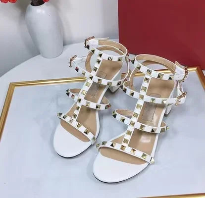Women Elegant Low Heels Sandals Front Open Toe Lock Stud Buckle T-Strap British Shoes Fuchsia Beige Matte/Shiny Leather Pumps 42