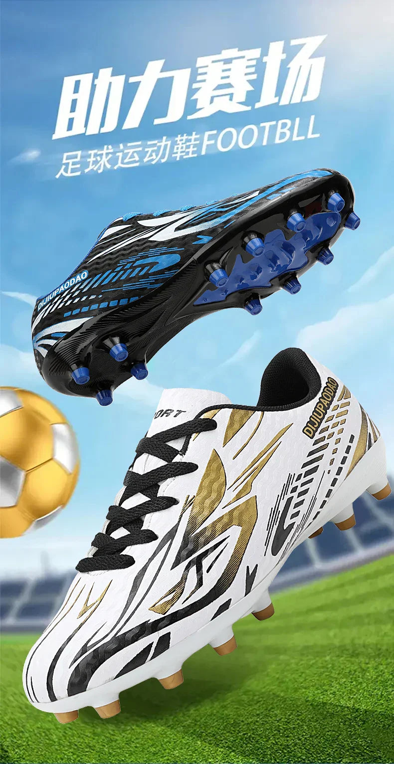 Outdoor Children's Football Shoes Low-cut Kids Soccer Shoes Sports Shoes Comfy Non-Slip Training Shoes For Boys Futsal Sneakers