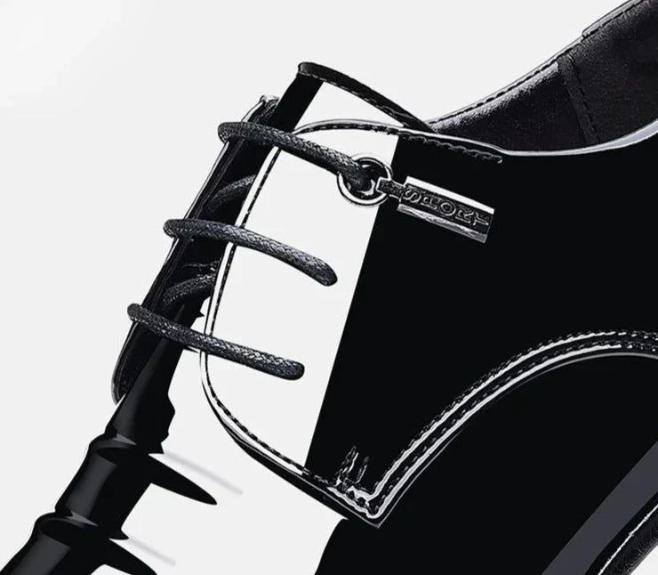 Patent Leather Black Lace Up Pointed Toe Men's Formal Shoes 2025 Style Low Price Office Luxury Designer 39 Suit Social Shoe Male