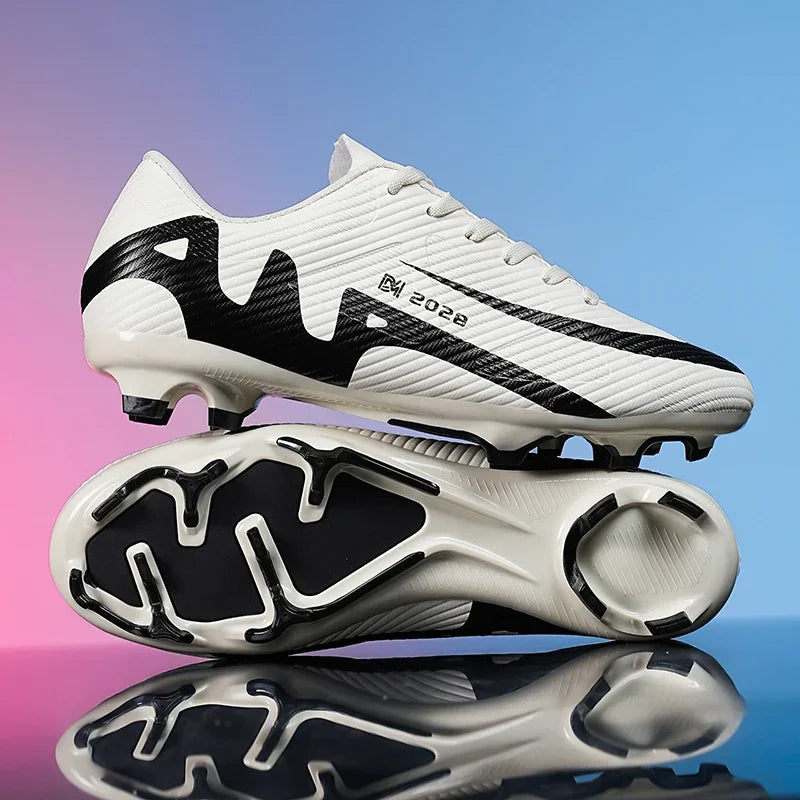 High Quality Mens Soccer Shoes Society Ultralight Turf Soccer Cleats Kids Sneakers Training Football Boots Chuteira Campo 32-46