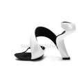 Sandals Gladiator Snake Shoes Blue Patent 2025 Women Riband Design Mixed Colors Strange Style Slip On Modern Fashion High Heels