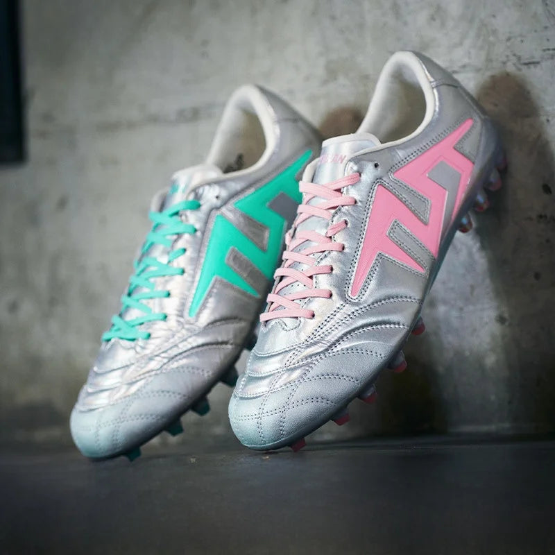 TLSS Football Shoes Full Kangaroo Leather Shock Absorption Magician Football Boots Glue Short Nails Artificial Grass Field