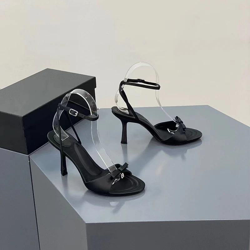 Women's Sandals Simple Big Size Women's Shoes Pink Kawaii Lori Shoes Super High with Fine Heel Women's Shoes Round Head 9cm