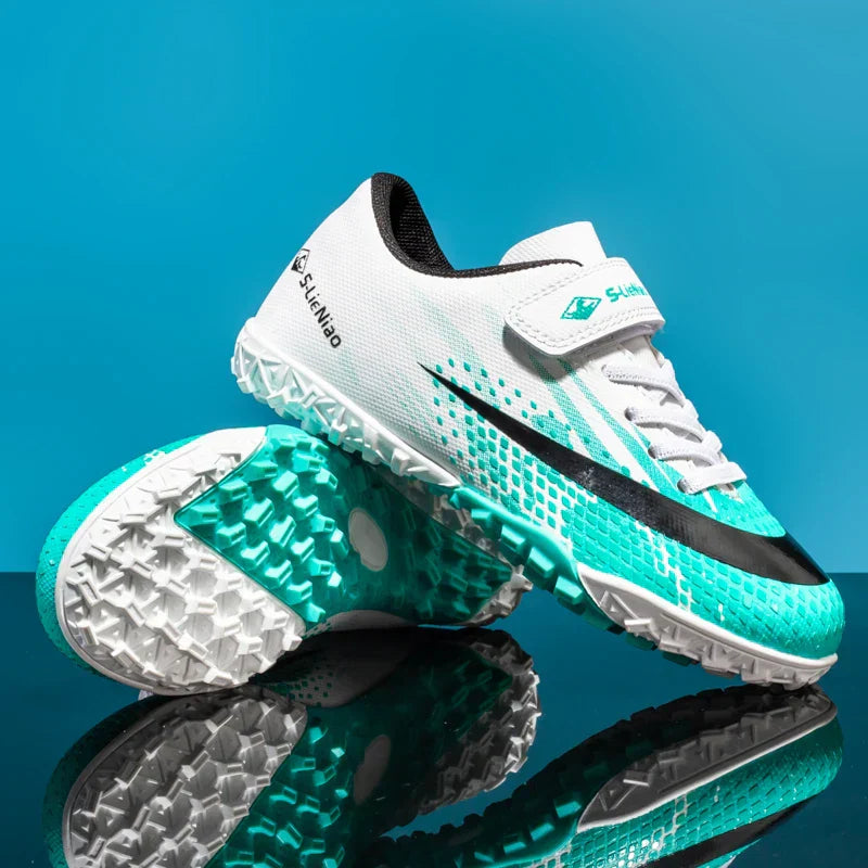 New Kids Professional Football Boots Training Shoes Soccer Shoes Turf Match Grass Ultralight Cleats Boys Non-Slip Drop Shipping