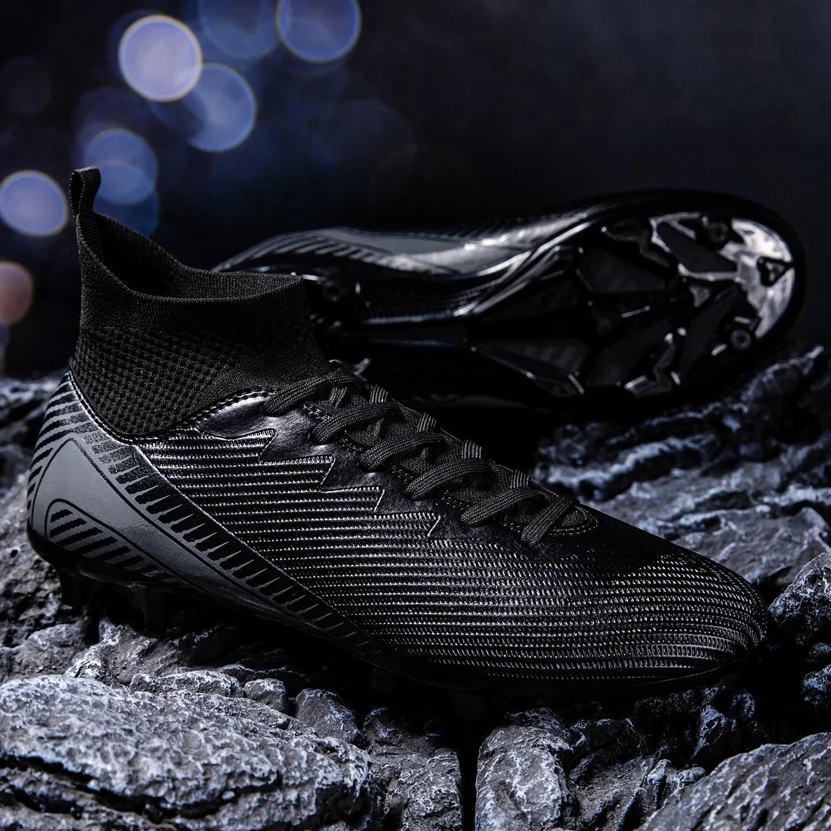 Men's football shoes professional grade FG long nail anti slip breathable summer lightweight outdoor training