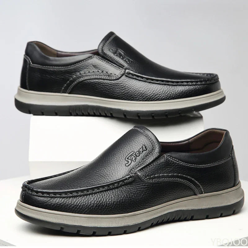 Men's High Quality Genuine Leather Loafers Handmade Men Shoes Moccasins Walking Men Flats Casual Male Work Shoes Homme Zapatos