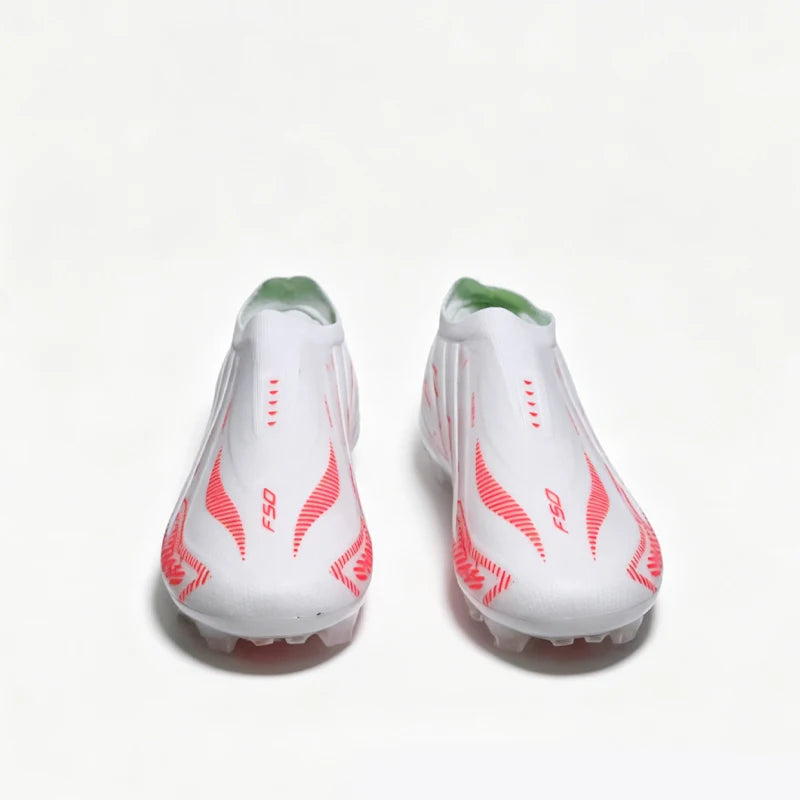 NO-LACE High Quality Mens Soccer Shoes SLIP-ON Non-Slip Soccer Cleats Boys TF/FG Training Football Boots Chuteira Campo T422