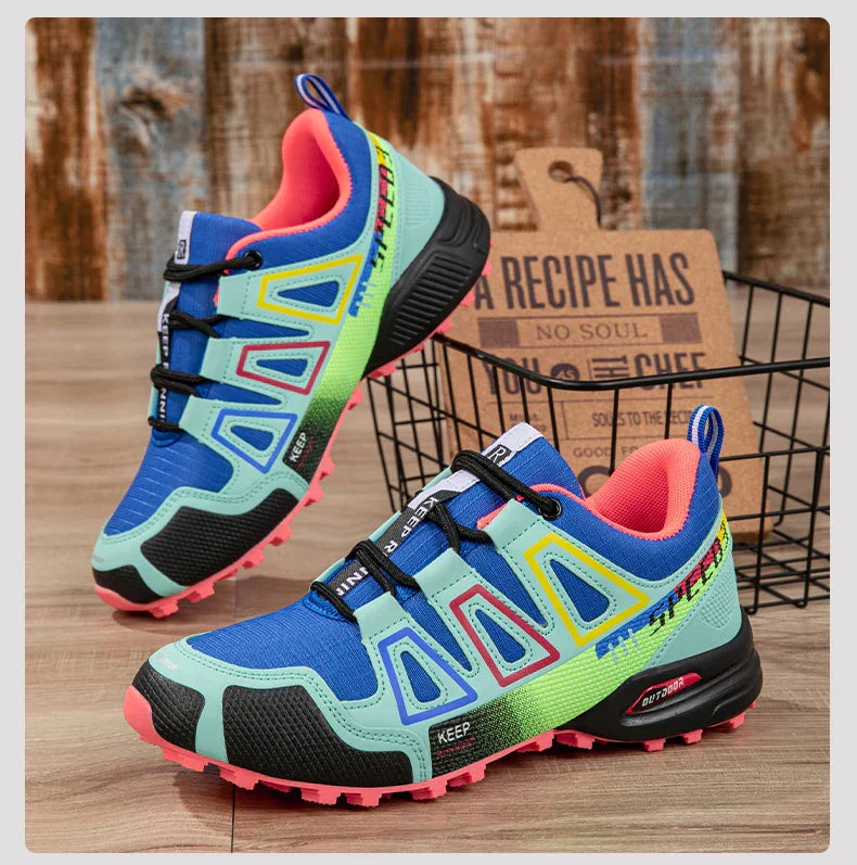 Women's Hiking Shoes Waterproof Outdoor Sports Shoes Women's Walking Travel Sports Shoes Bicycle Sports Shoes Running Shoes